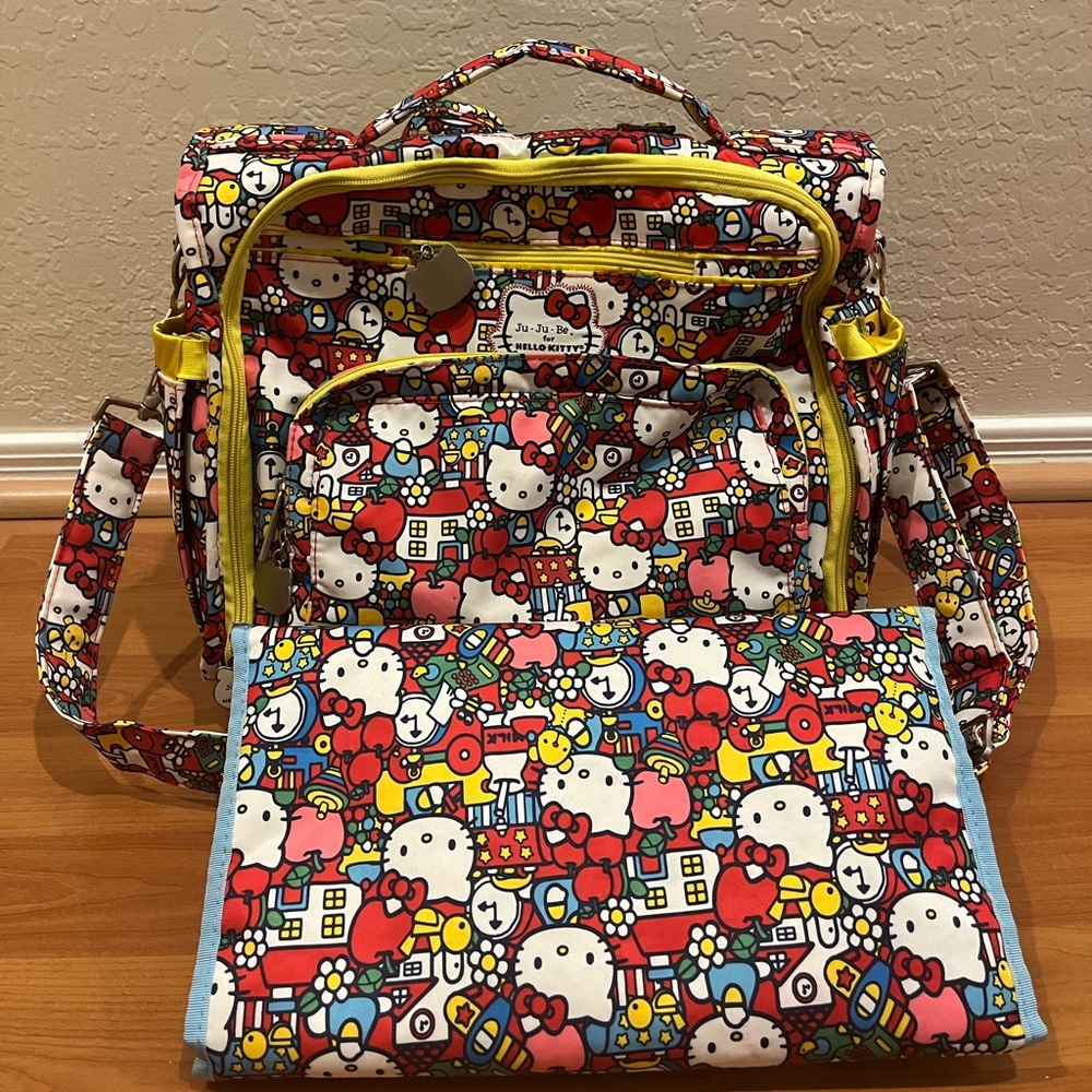 JuJuBe x Hello Kitty Be Prepared Diaper Bag Complete BFF